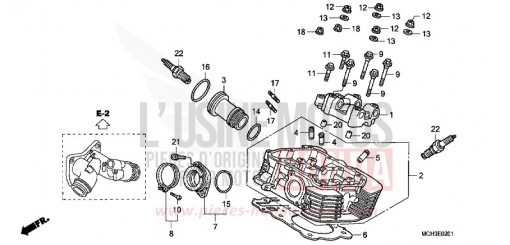 CULASSE DE CYLINDRE AR. VTX1800C15 de 2005